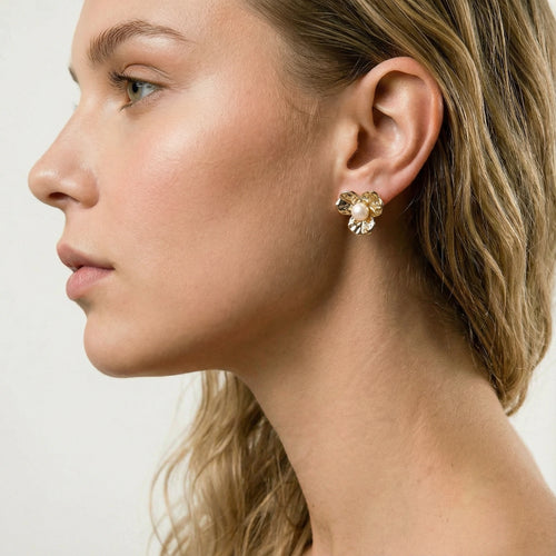 Clous d'oreilles perle Bloom